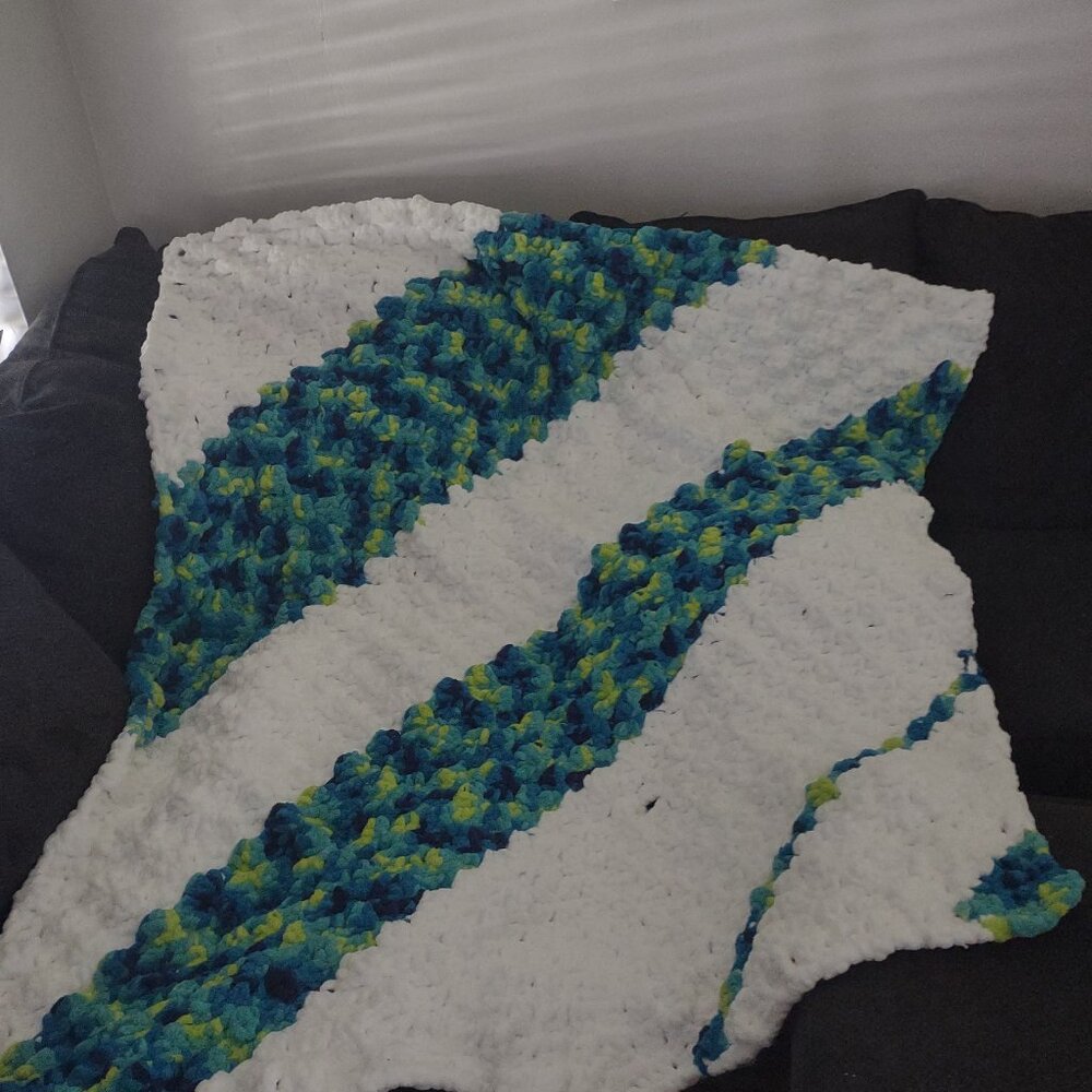 Chenille Handmade Crocheted Baby, Toddler, ND, Anxiety Heavy Blanket